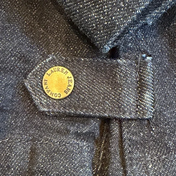 Lauren Jeans Company Ralph Lauren Dark Denim Jacket Small - C16-011 - Picture 8 of 8